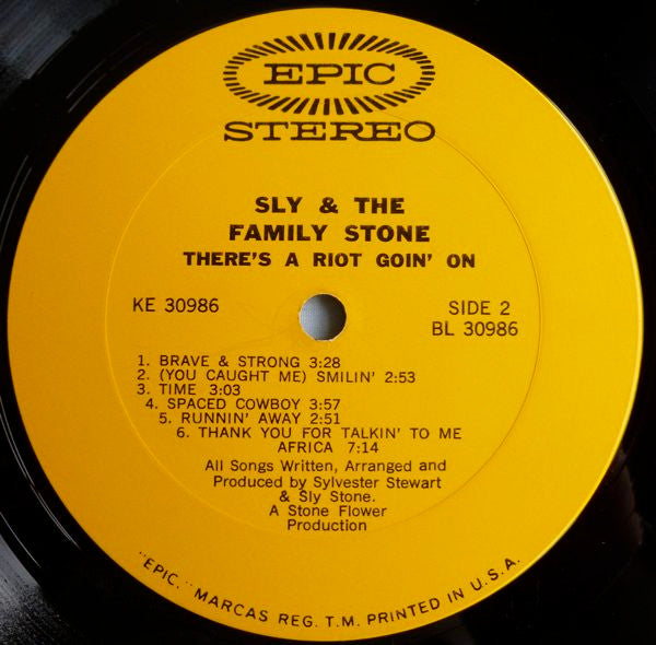 Sly & The Family Stone : There's A Riot Goin' On (LP, Album)