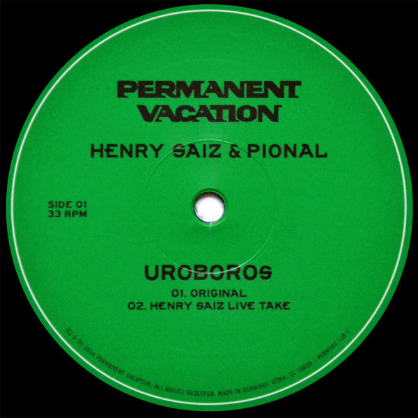 Henry Saiz & Pional : Uroboros (12")