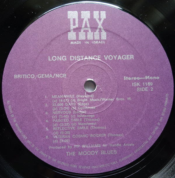 The Moody Blues : Long Distance Voyager (LP, Album)