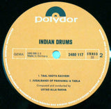 Ustad Alla Rakha* : Indian Drums (LP)