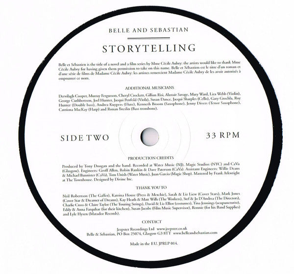 Belle & Sebastian : Storytelling (LP, Album, RE)