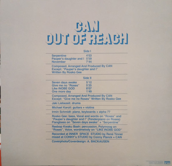 Can : Out Of Reach (LP, Album, RE)