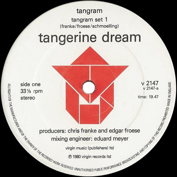 Tangerine Dream : Tangram (LP, Album)