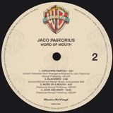 Jaco Pastorius : Word Of Mouth (LP, Album, RE, 180)