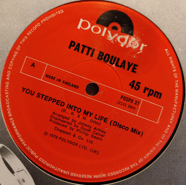 Patti Boulaye : You Stepped Into My Life (Disco Mix) (12")