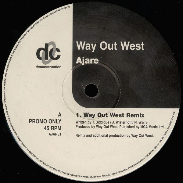 Way Out West : Ajare (2x12", Promo)