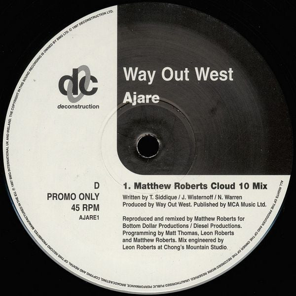 Way Out West : Ajare (2x12", Promo)