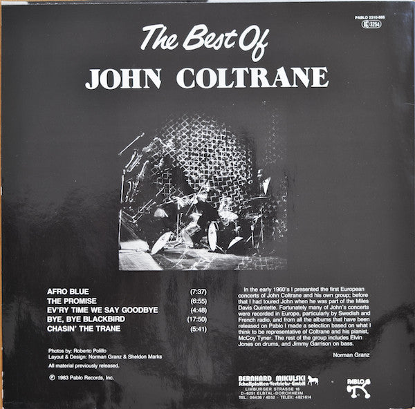 John Coltrane : The Best Of John Coltrane (LP, Comp)