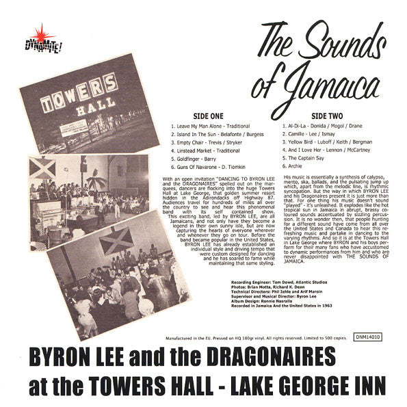 Byron Lee And The Dragonaires : The Sounds Of Jamaica (LP, Album)