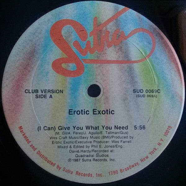 Erotic Exotic : (I Can) Give You What You Need (12", Single)