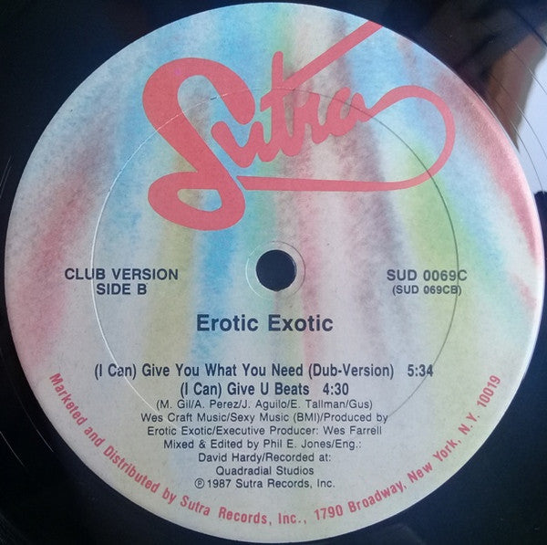 Erotic Exotic : (I Can) Give You What You Need (12", Single)