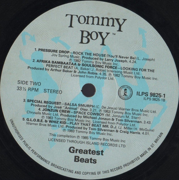 Various : Tommy Boy - Greatest Beats (2xLP, Comp)