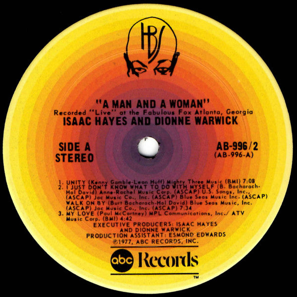 Isaac Hayes & Dionne Warwick : A Man And A Woman (2xLP, Album, Pit)