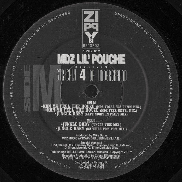 MDZ Lil' Pouche : Strickly 4 Da Underground (12")