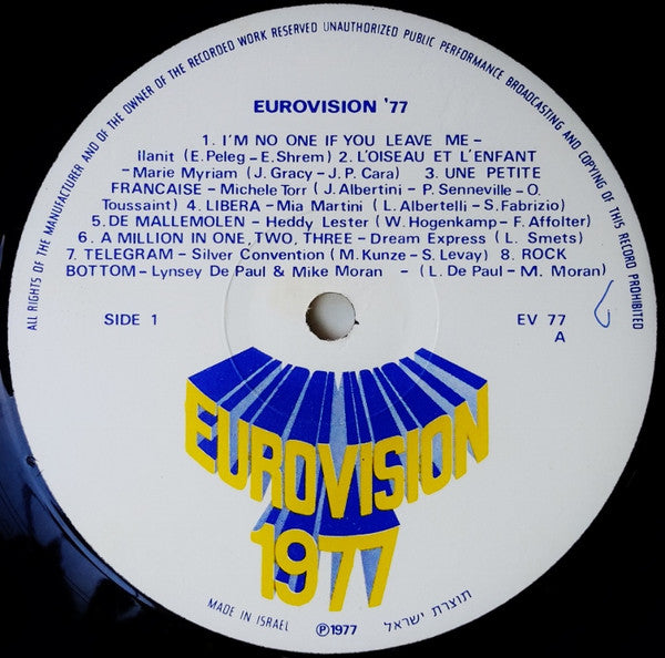 Various : Eurovision 1977 (LP, Comp)