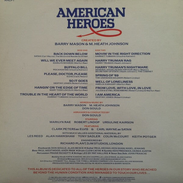 Various : American Heroes (LP, Album, Gat)