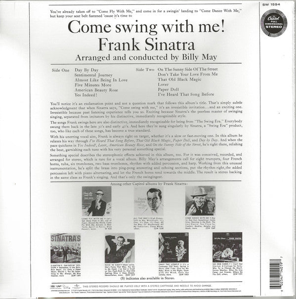 Frank Sinatra : Come Swing With Me! (LP, Album, RE)