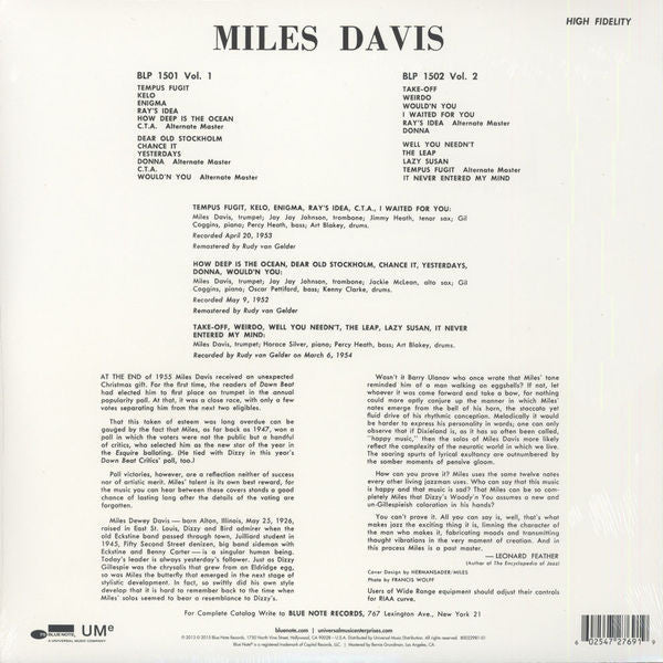 Miles Davis : Volume 1 (LP, Comp, Mono, RE, RM, 180)