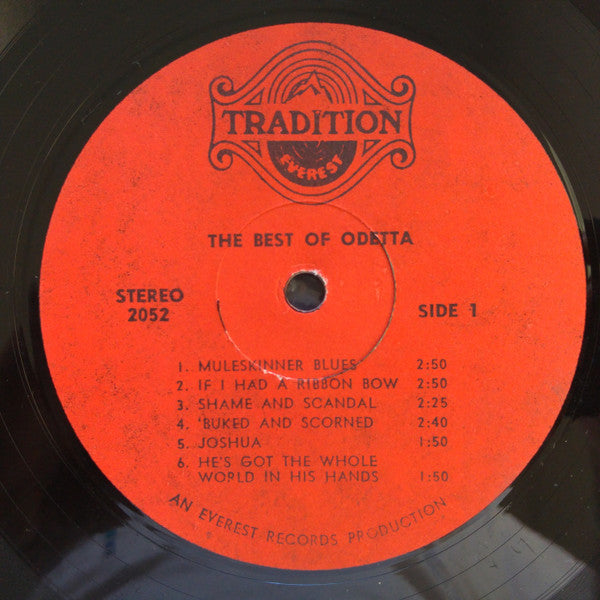 Odetta : The Best Of Odetta (LP, Comp)