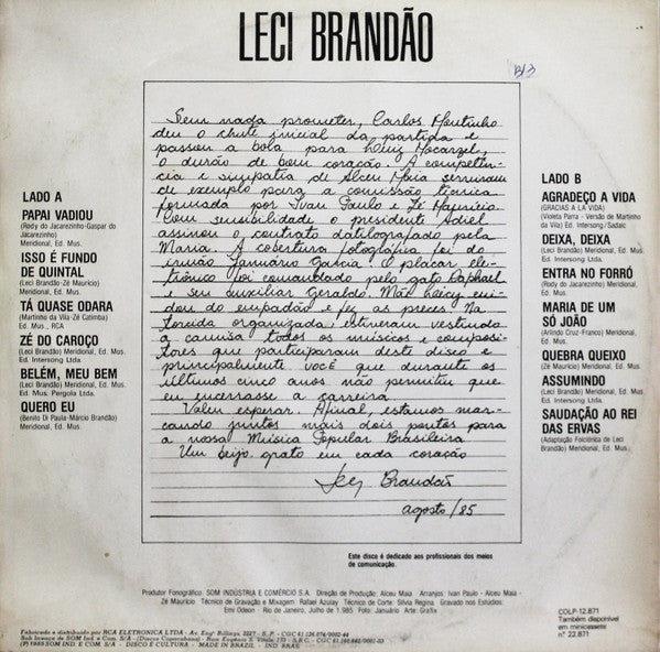 Leci Brandão : Leci Brandão (LP)