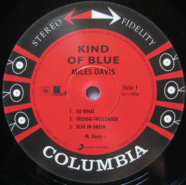 Miles Davis : Kind Of Blue (LP, Album, RE, 180)