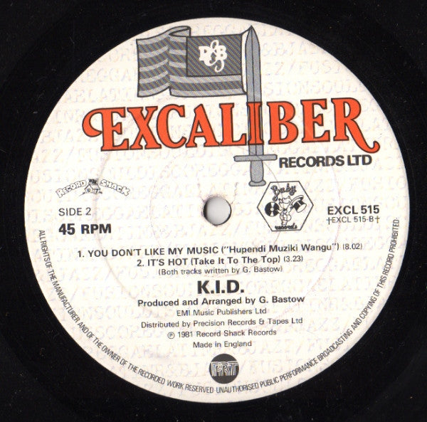 K.I.D. : You Don't Like My Music (12")