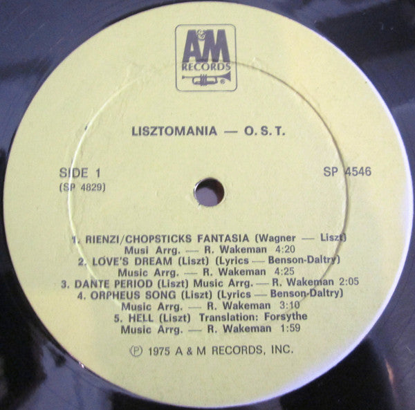 Rick Wakeman : Lisztomania (LP, Album)