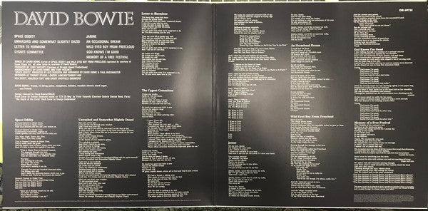 David Bowie : David Bowie (LP, Album, RE, RM, Gat)