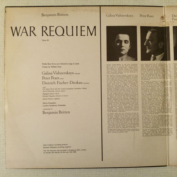 Benjamin Britten : War Requiem (2xLP, Album)