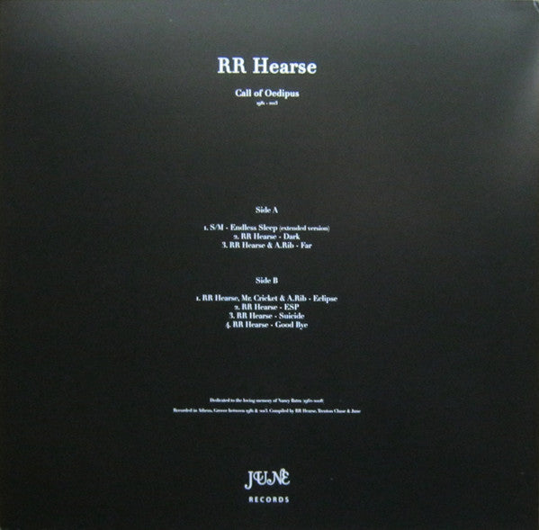 RR Hearse* : Call Of Oedipus (1981 - 2013) (12", MiniAlbum, Ltd)