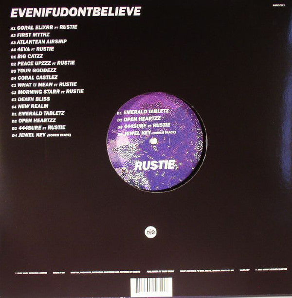 Rustie : EVENIFUDONTBELIEVE (2xLP, Album)