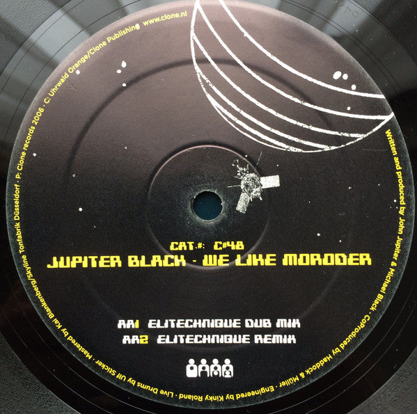 Jupiter Black : We Like Moroder (12")