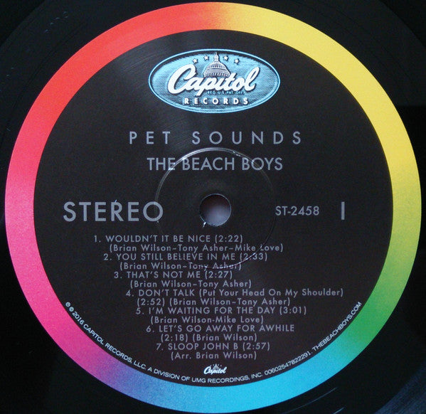 The Beach Boys : Pet Sounds (LP, Album, RE, 180)