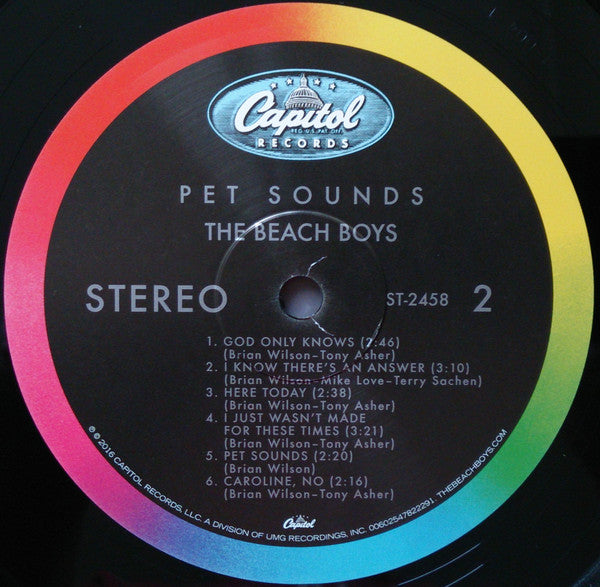 The Beach Boys : Pet Sounds (LP, Album, RE, 180)