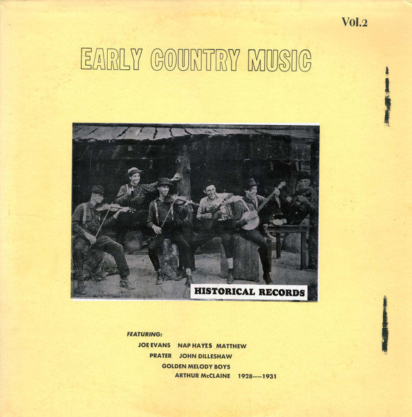 Various : Early Country Music Vol. 2 (LP, Comp)