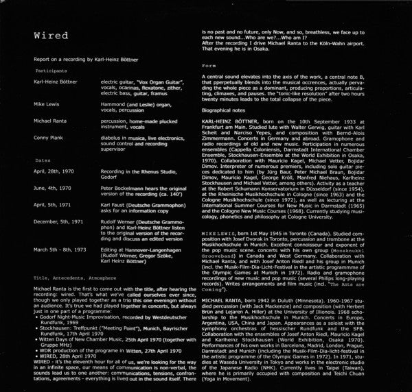 Wired (4) : Free Improvisation (LP, Album, RM, Unofficial)