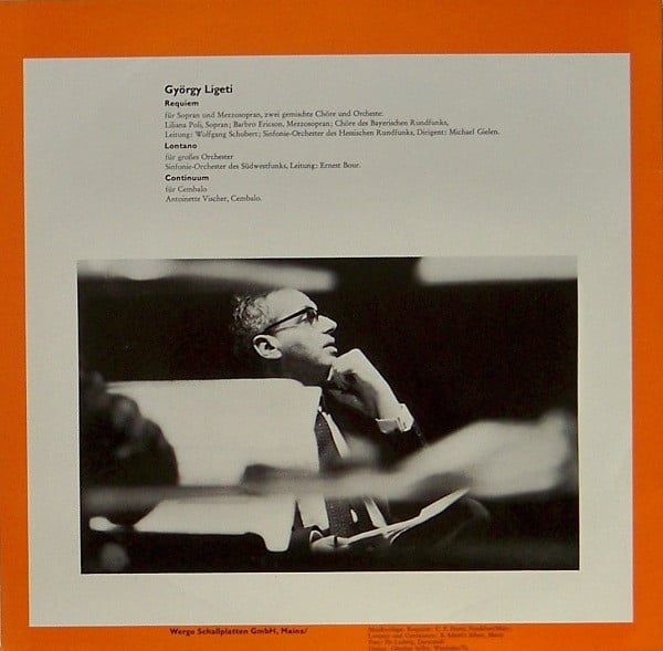 Ligeti* : Requiem / Lontano / Continuum (LP, Album, Club, RE)