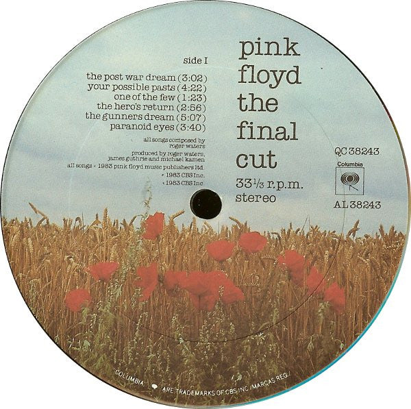 Pink Floyd : The Final Cut (LP, Album, Pit)