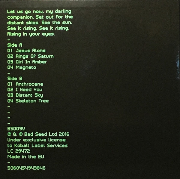 Nick Cave & The Bad Seeds : Skeleton Tree (LP, Album)