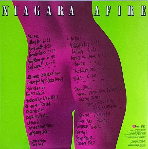 Niagara : Afire (LP, Album, Ltd, RE, RM)