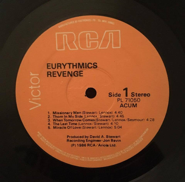 Eurythmics : Revenge (LP, Album)