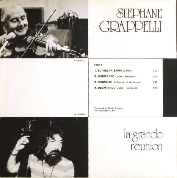 Stéphane Grappelli / Baden Powell : La Grande Réunion (LP, Album, RE, Gat)