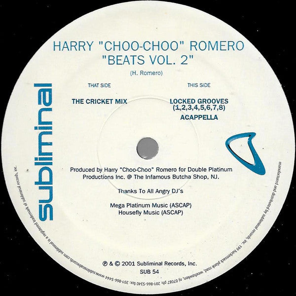 Harry "Choo-Choo" Romero* : Beats Vol. 2 (12")