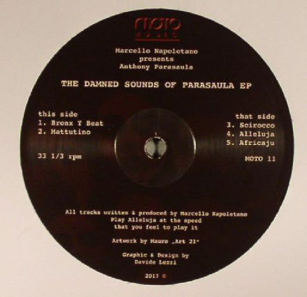 Marcello Napoletano Presents Anthony Parasaula : The Damned Sounds Of Parasaula EP (12", EP)