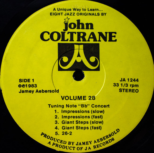 Jamey Aebersold : Eight Jazz Originals By John Coltrane (LP)