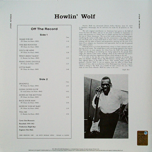 Howlin' Wolf : Howlin' Wolf (LP, Album, RE, 180)